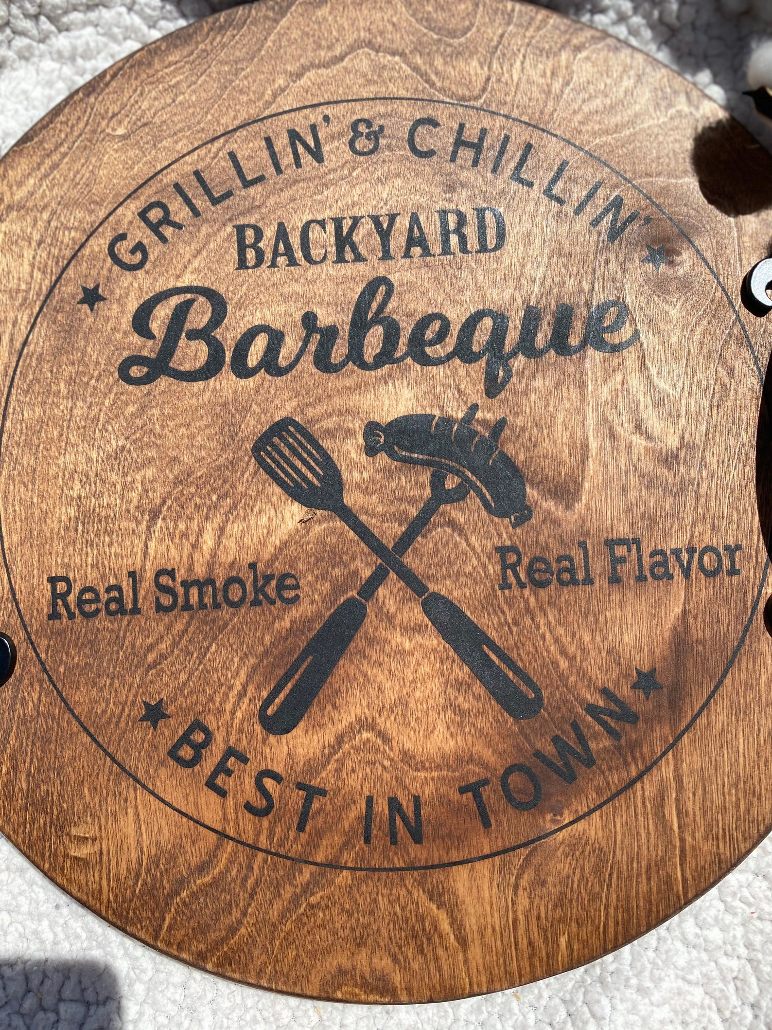 Birthday BBQ Gift Grill Gift for Dad Wooden Serving Tray Etsy