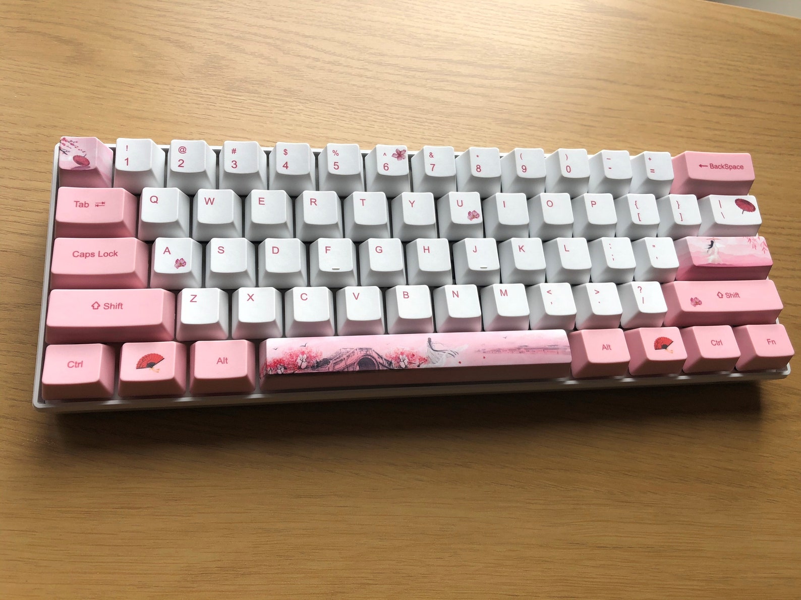 Custom 60 RK61 RGB Cherry MX Keyboard Wired & Bluetooth Etsy