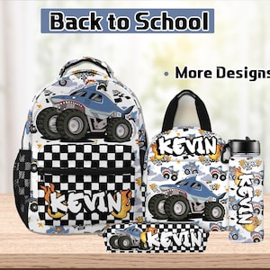 Custom Name Backpack,Custom Bookbag,Cool Car Bag,Teen backpack,Back to School,Book Bag,LunchBag,Pencil Pouch,Water Bottle,Gift for Teen Boys