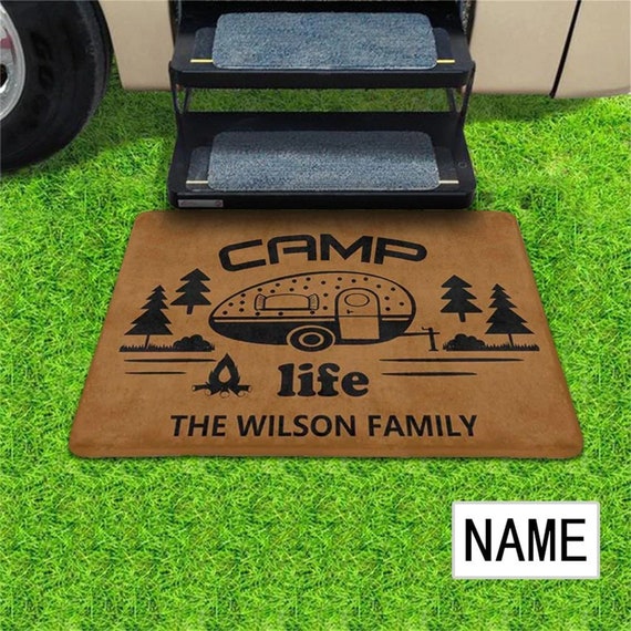 Happy Campers Floor Mat, Door Mat Happy Camper