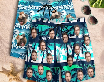 Costume da bagno personalizzato con foto, pantaloncini da spiaggia personalizzati