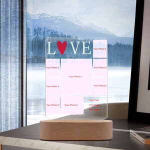 Custom Photo Acrylic Plaque Acrylic Sign Personalized Pictures Text on ...