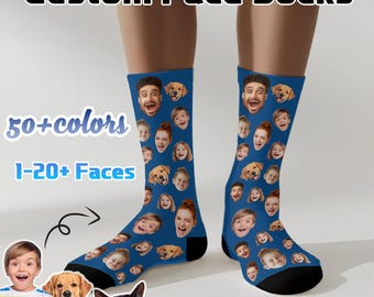 Aangepaste gezichtssokken, gepersonaliseerde fotosokken, cadeau huisdierportret