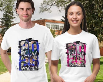 Custom Photo Proud Graduation T-Shirt Personalized Photo T-Shirt for Men,All Over Print Shirt,Picture Shirts,Gift for Him,Graduation Gift