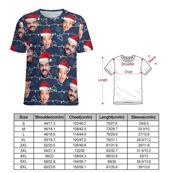 Personalisiere Deinen Weihnachtspullover – Mit Eigenem Foto, Für Herren & Damen, Größen S-5XL