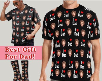 Custom Face Socks, Shirt, Personalized Father's Day Gift