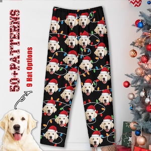 Benutzerdefinierte Gesicht Pyjama Hose, personalisierte Hund Katze Gesicht Pyjamas Hose, benutzerdefinierte Foto Pyjama Hose, personalisierte Weihnachtsgeschenk, Geschenk für Papa Mama