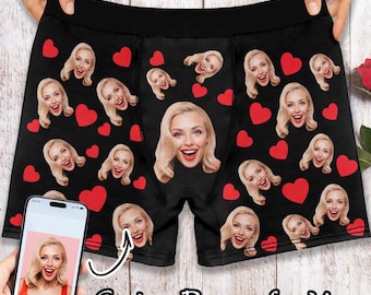 Calzoncillos bóxer personalizados con cara, regalo divertido de aniversario con foto personalizada, regalos del Día del Padre, regalo para papá