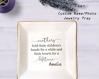 Custom Name Ring Dish, Personalized Jewelry Tray, Trinket Tray, Jewelry Dish, Accessory Tray, Jewelry Holder, Best Gift For Mom Wife Her