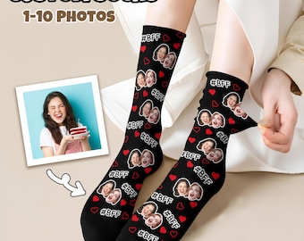 Personalisierte Gesichtssocken, personalisierte Foto Geschenk