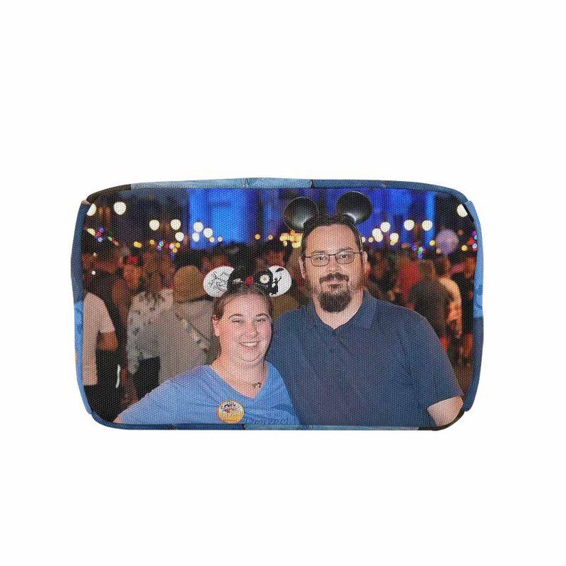 Lonchera personalizada con foto de pareja: bolsa térmica, ideal para la vuelta al cole o como regalo de animadoras. imagen 11