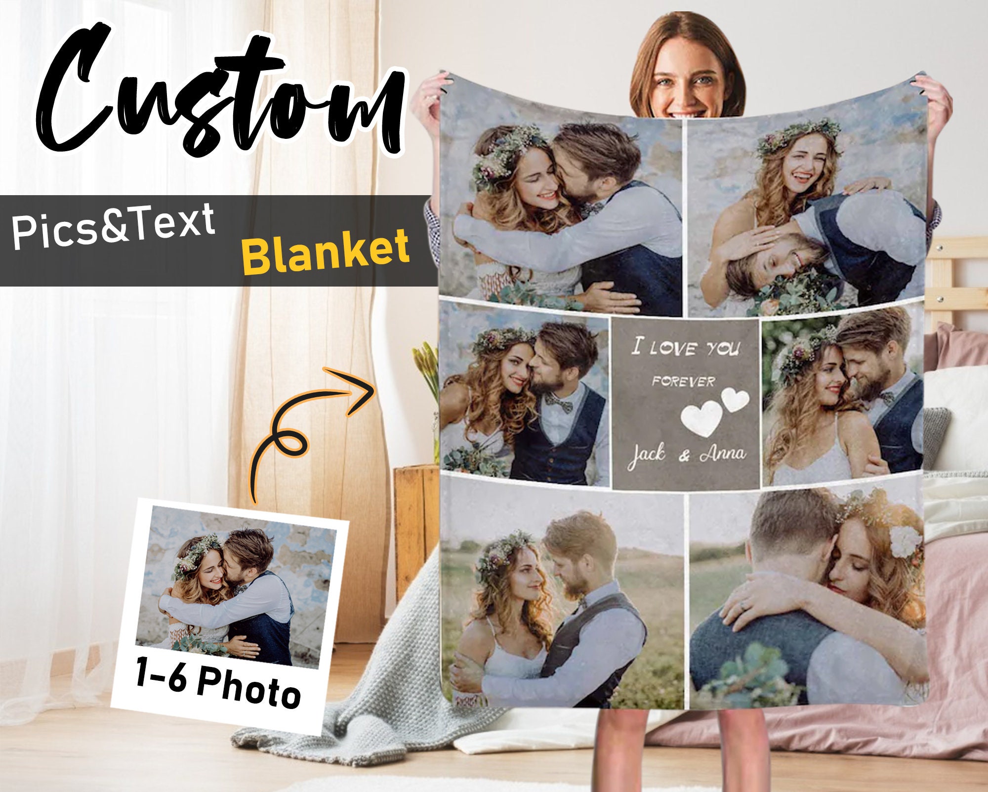 Custom photo blanket before christmas new arrivals