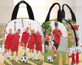 Personalized Dog Photo Lunch Bag: Insulated Back to School Tote