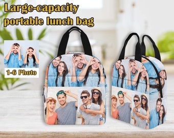 Personalized Photo Couple Lunch Box: Insulated Cooler Bag,Back to School,Cheerleading gift