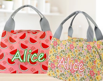 Personalized Insulated Lunch Bag: Custom Name Cooler Tote