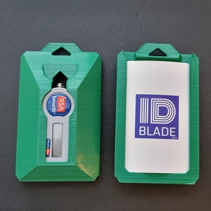 Forest Green Triple ID Badge & RSA Token Holder (RS1) fits Lanyard
