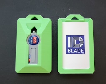 Lime Grüner Triple ID Badge & RSA Token Halter (RS1) passend für Lanyard
