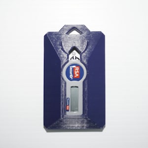 Navy Blue Triple ID Badge & RSA Token Holder (RS1) fits Lanyard