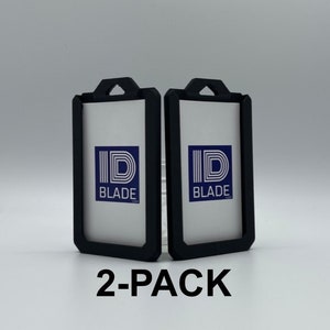 Carbon Fiber 2Pk Triple ID Badge & RSA Token Holder (RS1) fits Lanyard (2 pack)