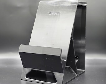 XL Tablet Laptop Headphone Stand Heavy Duty by IDBLADE - Jet Black