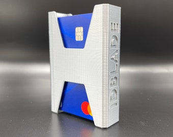 MANO Wallet™ Credit Card ID Hard Case Holder Organizer- Full Size (holds up to 20 cards) - SILVER