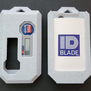 Marble Triple ID Badge & Dual RSA Token Holder (RS2) fits Lanyard