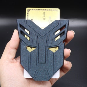 MANO Wallet™ Autobots Credit Card ID Hard Case Holder Organizer Slim Size holds up to 10 cards Transformers Edition image 3