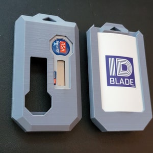 Gray Triple ID Badge & Dual RSA Token Holder (RS2) fits Lanyard