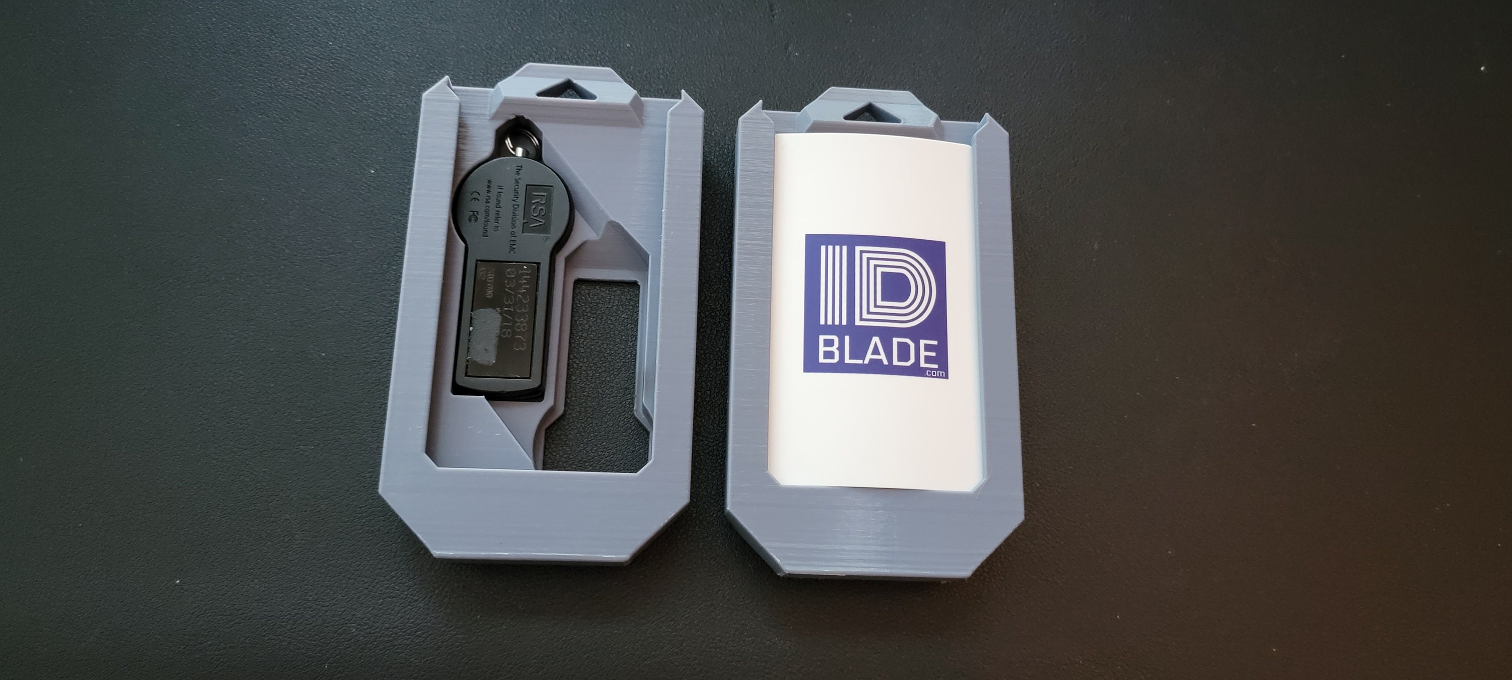 Gray Triple ID Badge & Dual RSA Token Holder (RS2) Fits Lanyard - Etsy