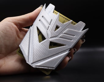 MANO Wallet™ Decepticons Edition – Slim RFID Blocking Hard Case Wallet – Credit Card & ID Holder (Holds 6 Cards) – 2 Color Options