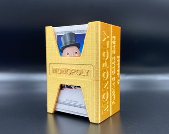 Card Game Deck Holder Hard Case, Fits Monopoly Deal Cards- IDBLADE- Gold