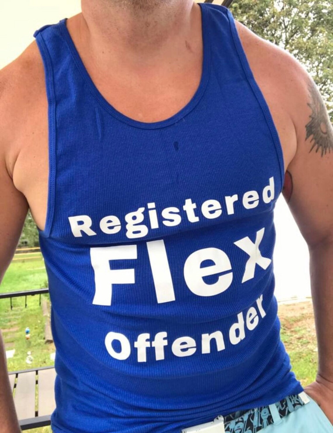 Registered Flex Offender Tank Top - Etsy UK