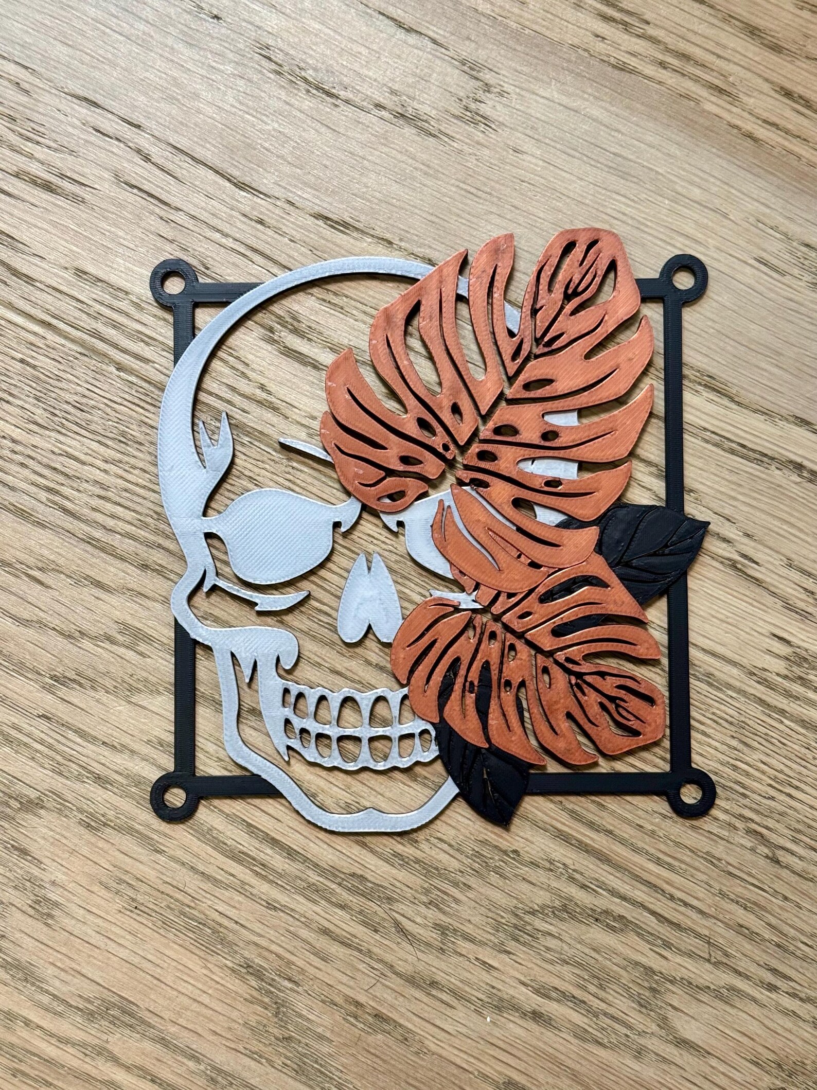 Monstera Fan Monstera Skull Fan Cover - Etsy