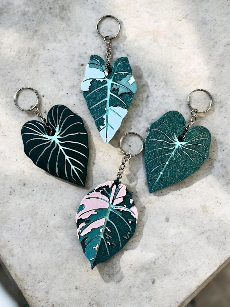Keychains For Different Use Keychains Bag Charms - Plant Leaves and More! - Etsy