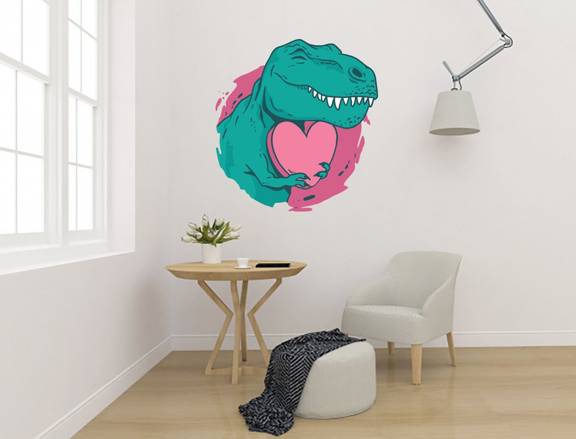 dinosaur with a heart