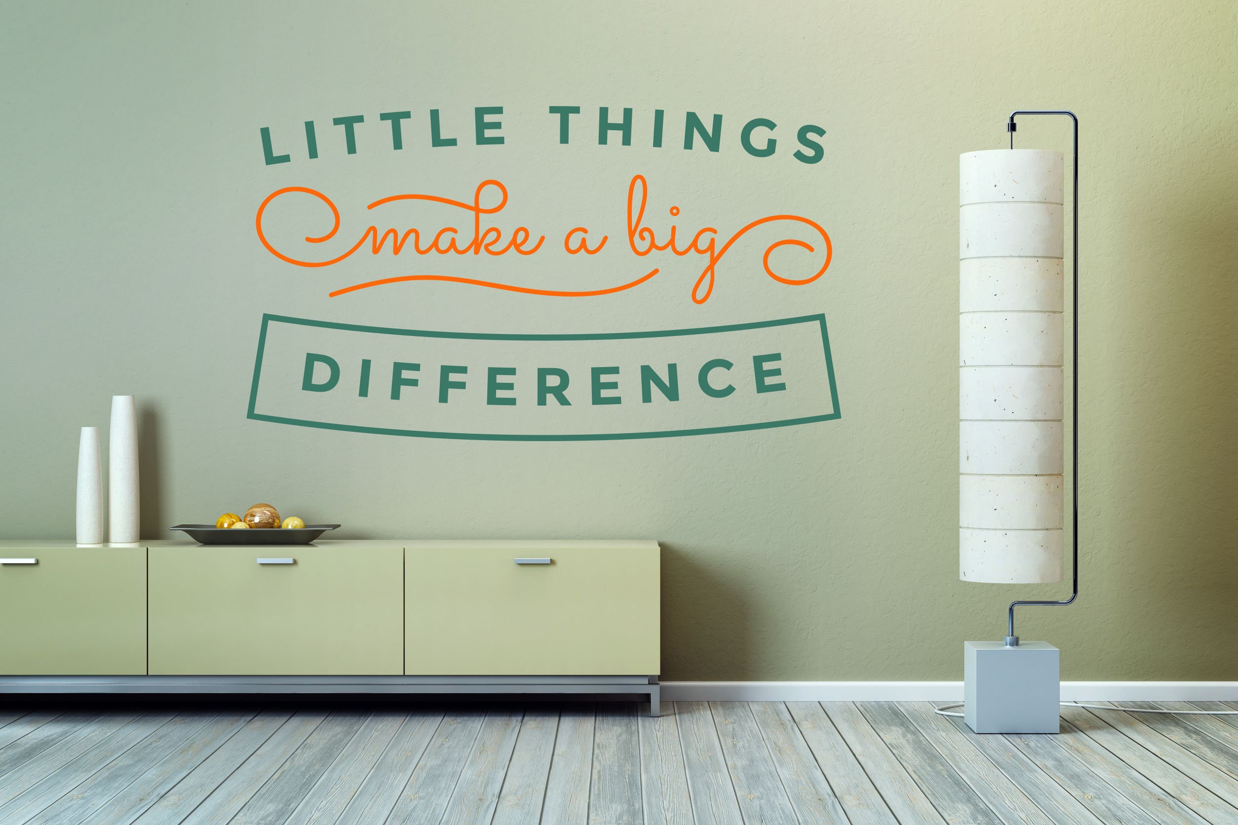 Little Things Make A Big Difference Quote Phrase Full Color Etsy