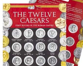 Twelve Roman Caesars Denarius Coin Pack