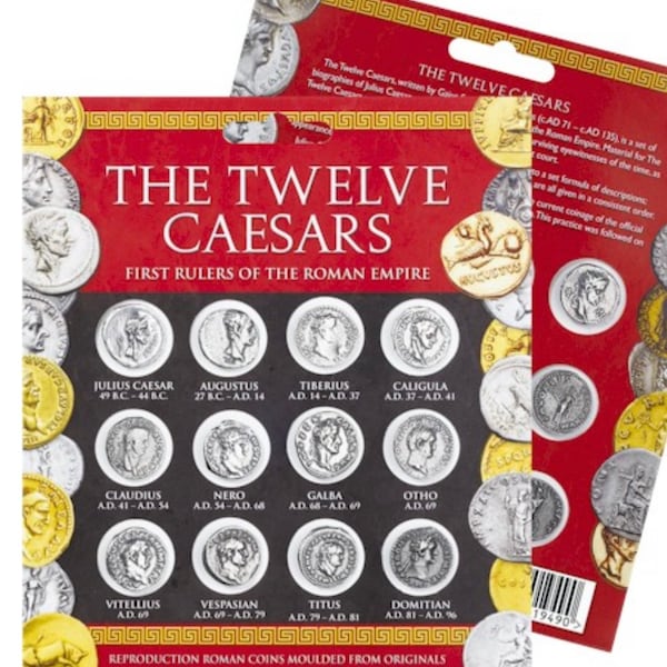 Twelve Roman Caesars Denarius Coin Pack