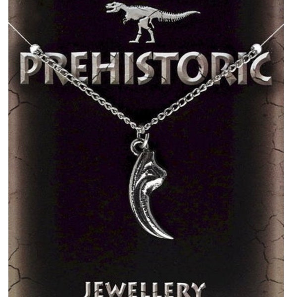 Pendentif en étain griffe de dinosaure