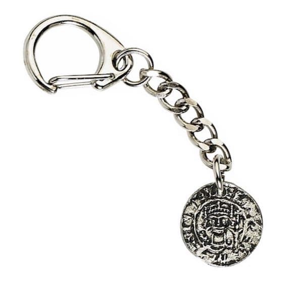 King William I Silver Hammered Medieval Coin Keyring