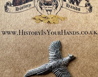 Pheasant Pin Badge In Fine Pewter