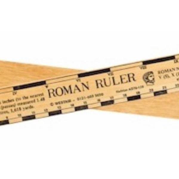 Règle romaine en bois 30CM
