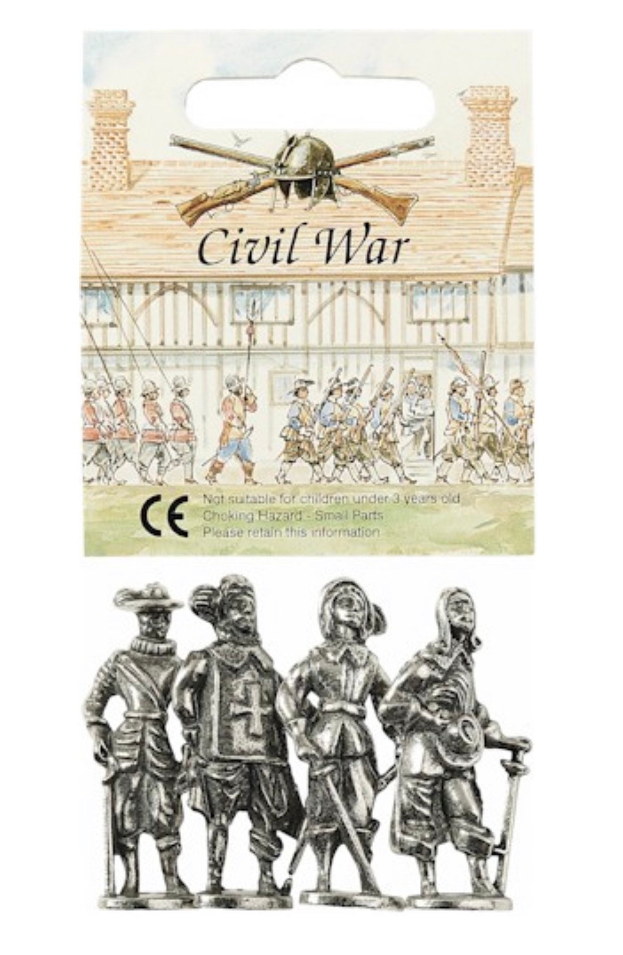 Set of 4 Civil War Pewter Figurines Etsy UK