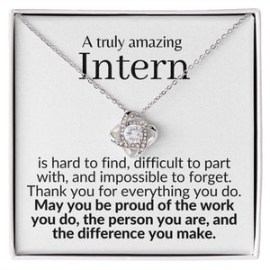 Intern gift necklace gifts, gift for Intern, thank you gift, Intern jewelry gift for her for women, Intern gift ideas appreciation gift