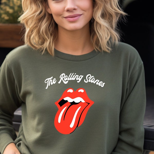 The Rolling Stones Iconic Mouth Shirt, Vintage Rolling Stones Lips T-Shirt, Retro Rolling Stones Graphic T-Shirt, Rolling Stones Logo