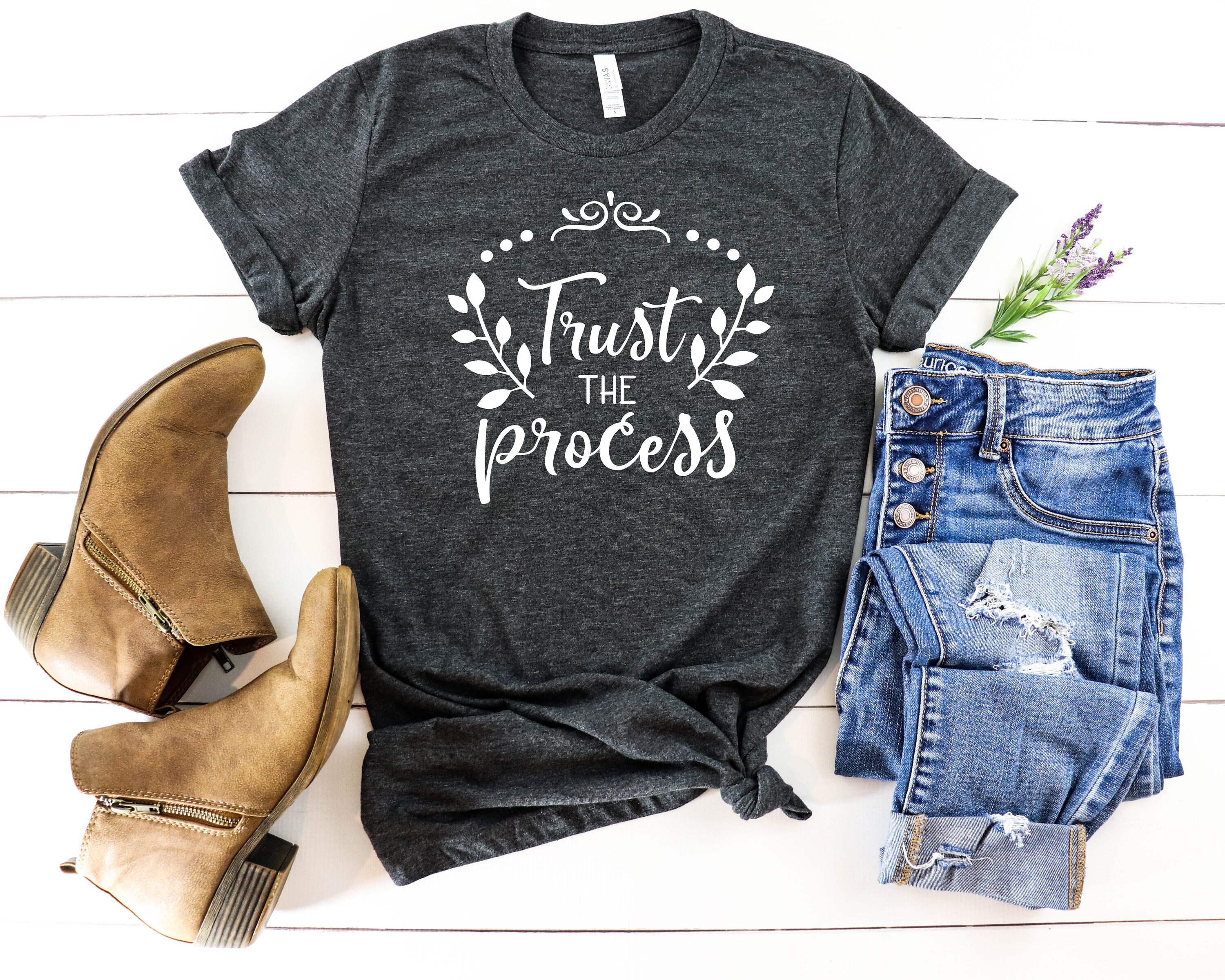 Trust the process T-Shirt Anniversary Bella Canvas 3001 cvc | Etsy