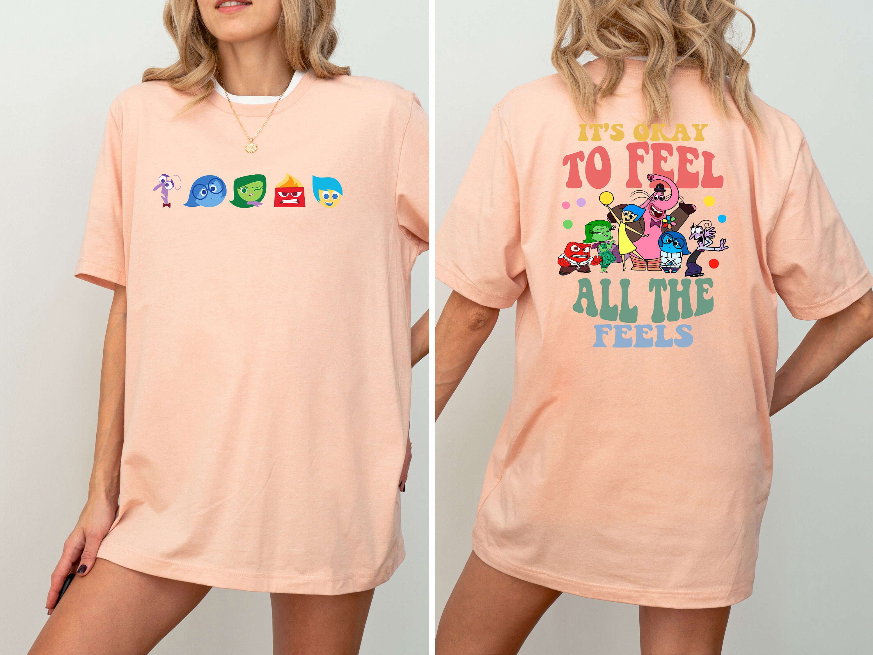Disney Inside Out It's Okay To Feel All The Feels Shirt,  Inclusion Shirt, Speech Therapy Tee, BCBA Shirt, Para Shirt