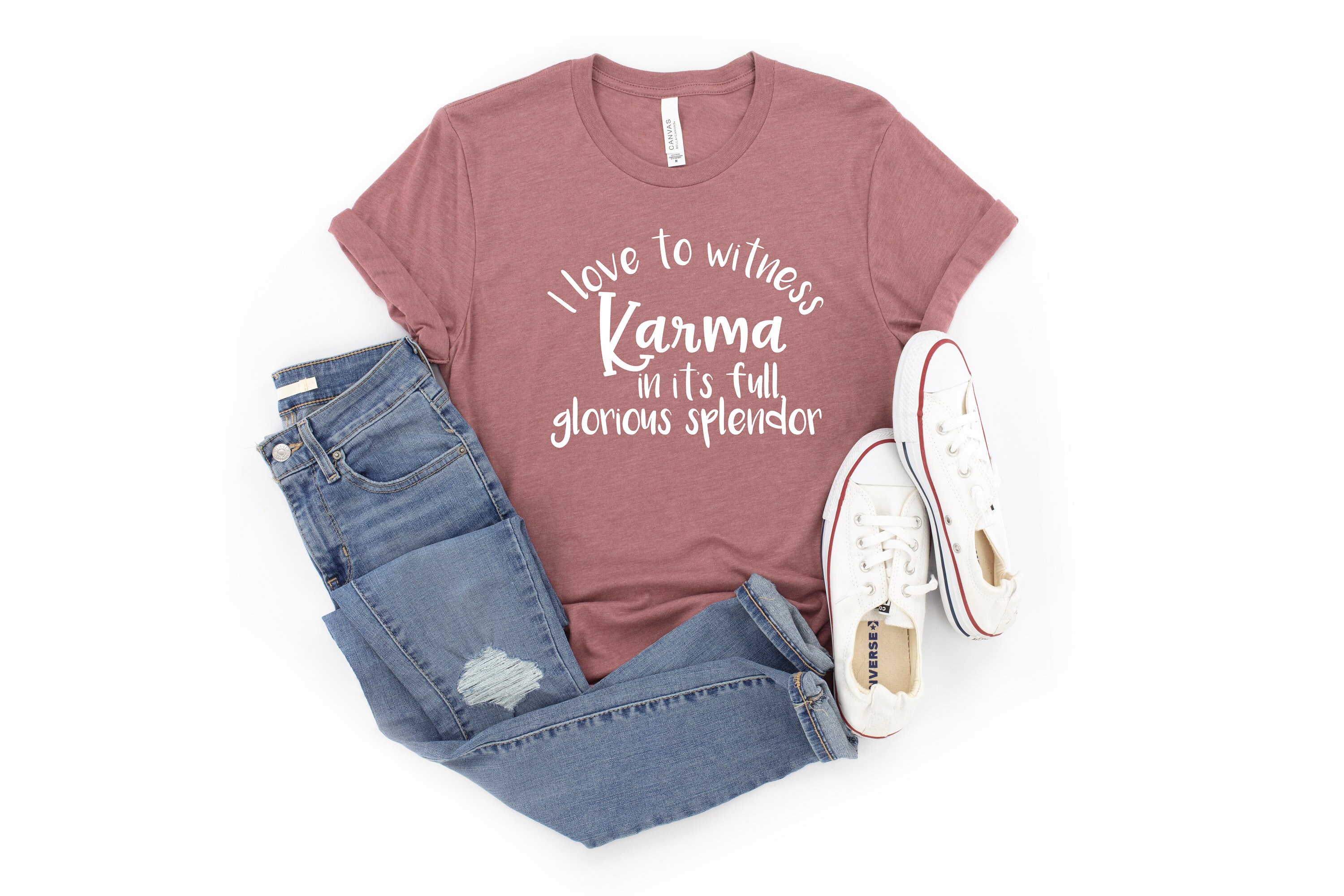 Karma UnisexAdult TShirt Funny Karma Quotes TShirt Karma Etsy