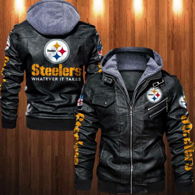 Pittsburgh Steelers Leather Jacket HVKC1259 | Etsy
