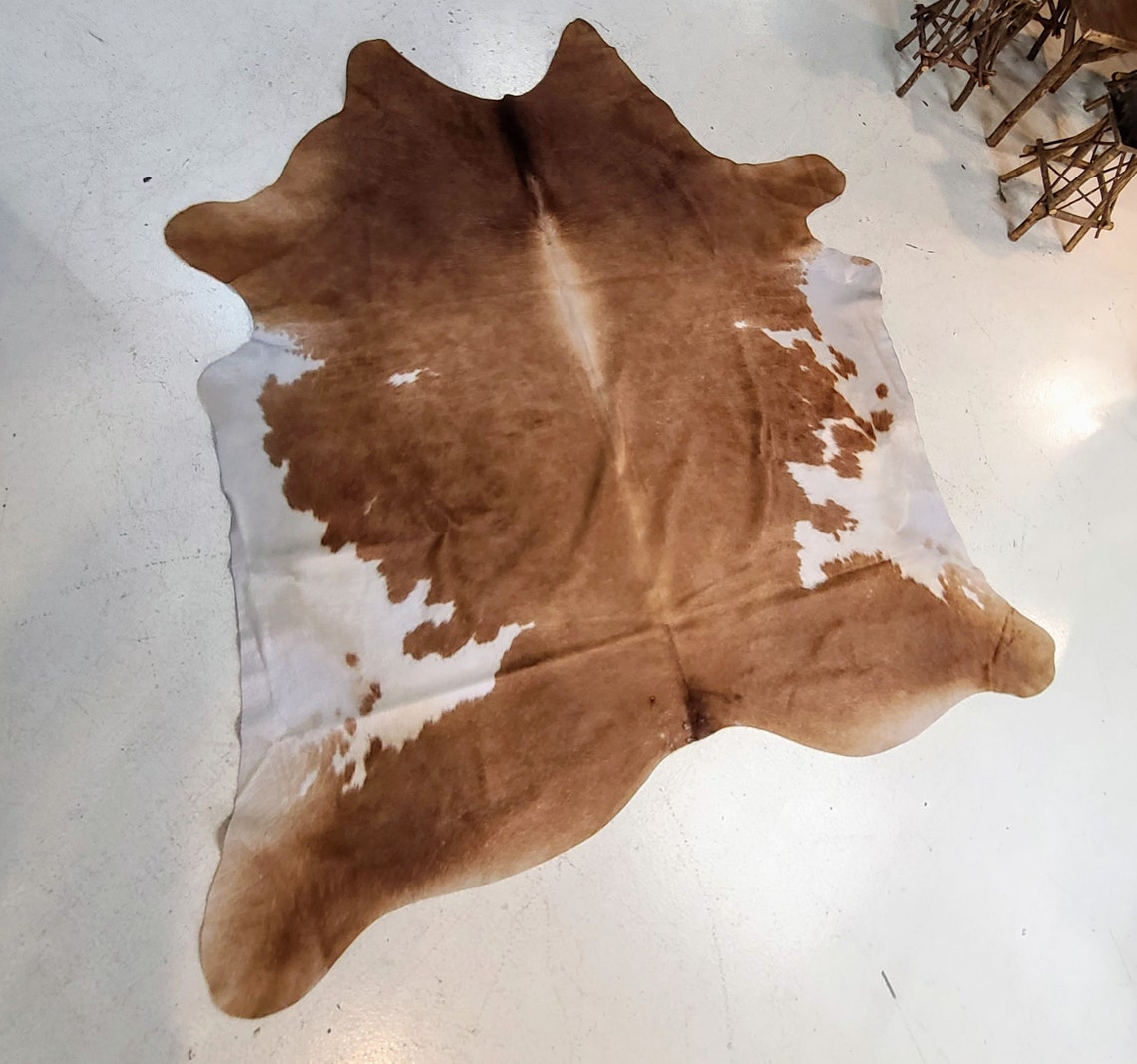 Dark Brown Authentic Cowhide Rug Fur Rug Etsy
